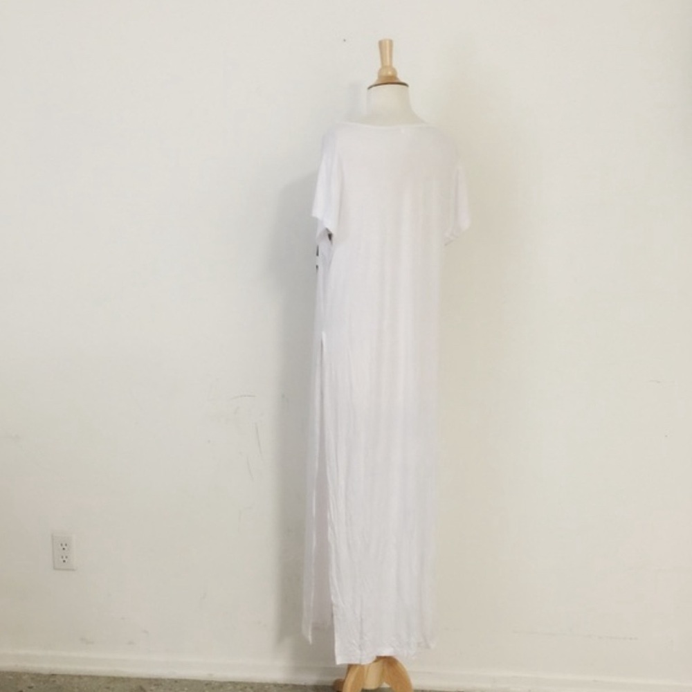 LIMITED EDITION WHITE MAXI DRESS COVER UP IN WHITE SIZE 1X NWOT - Picture 7 of 10